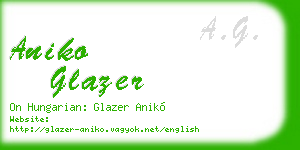 aniko glazer business card